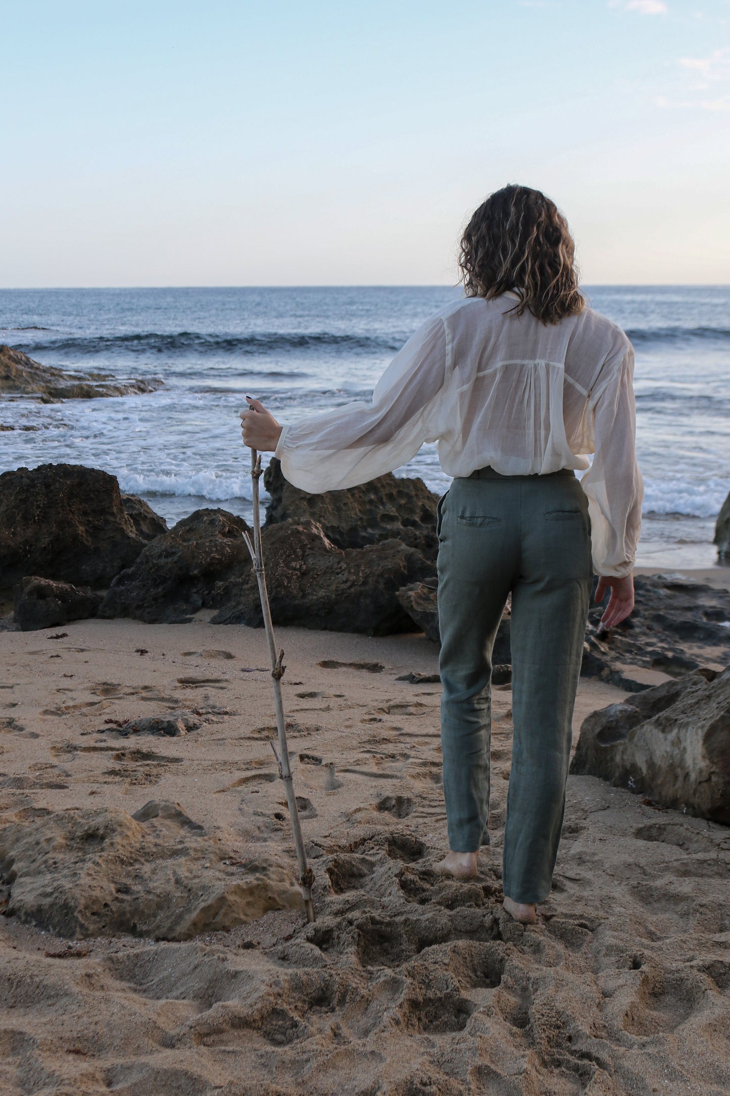 Sand Pencil Trouser