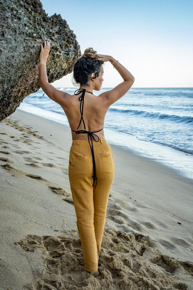 Gold Pencil Trouser