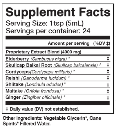 BLACK ELDERBERRY Syrup | Organic Antivirals