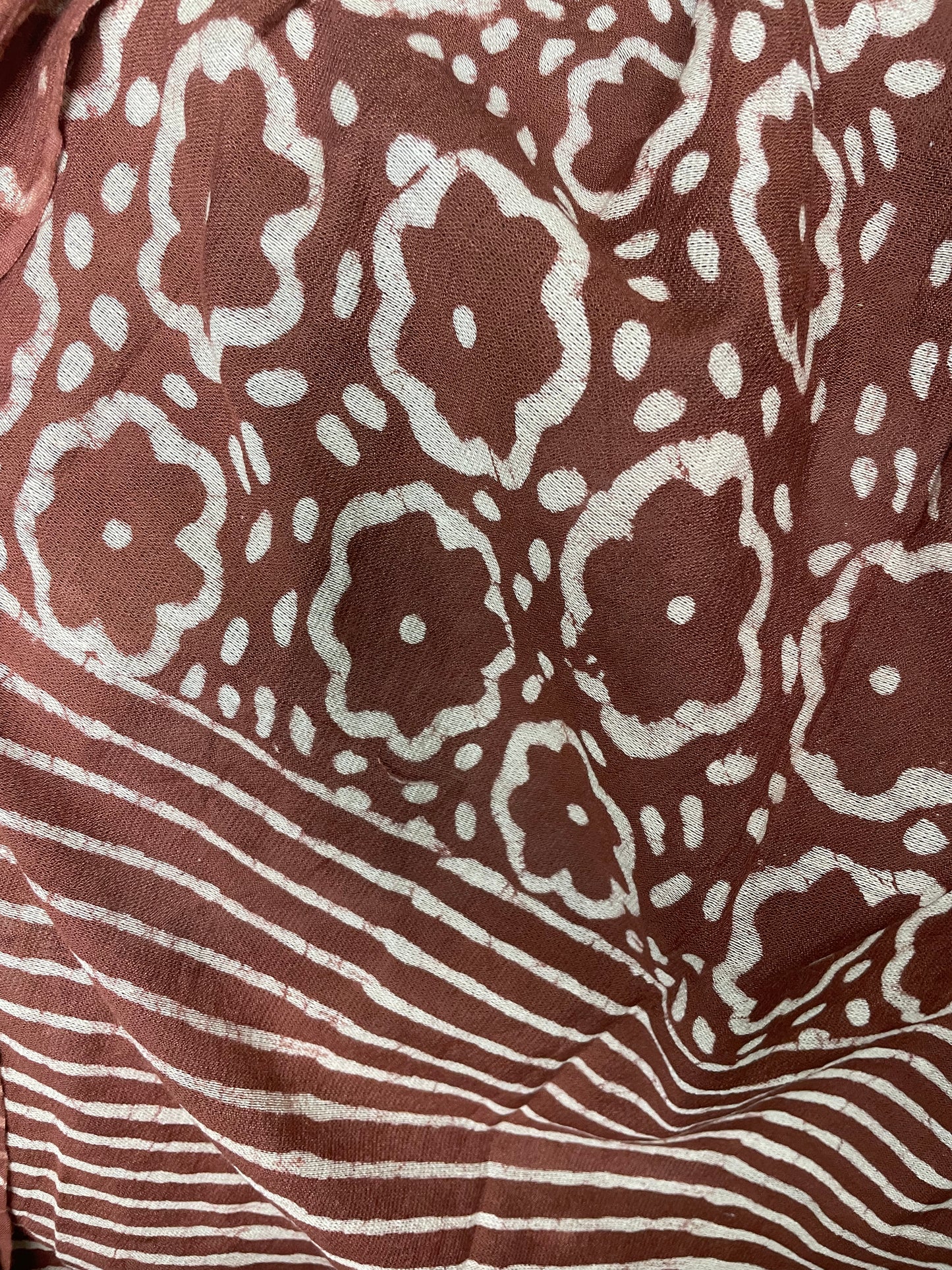 Terracota Hand Block Printed Cotton Sarongs